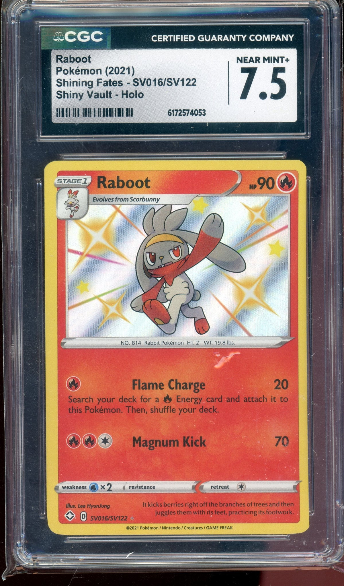 CGC 7.5 RABOOT SHINY VAULT