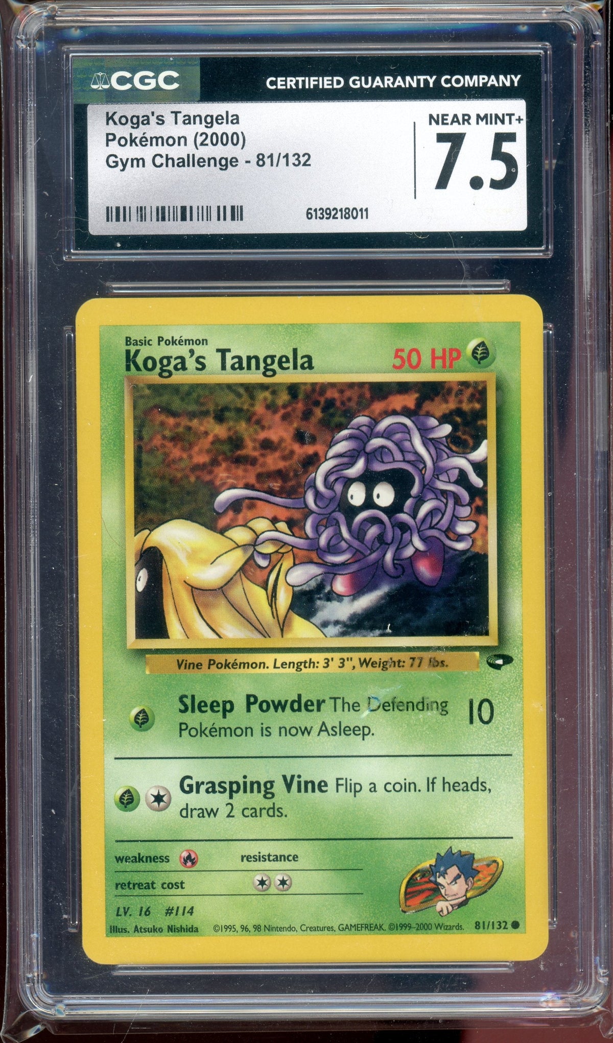 CGC 7.5 KOGA'S TANGELA GYM CHALLENGE