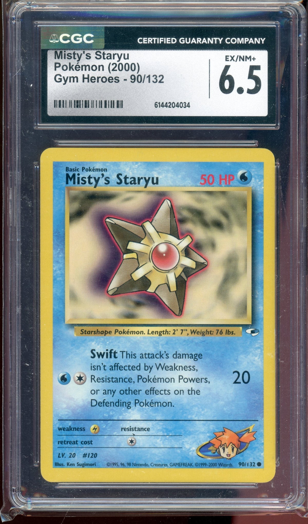 CGC 6.5 MISTY'S STARYU