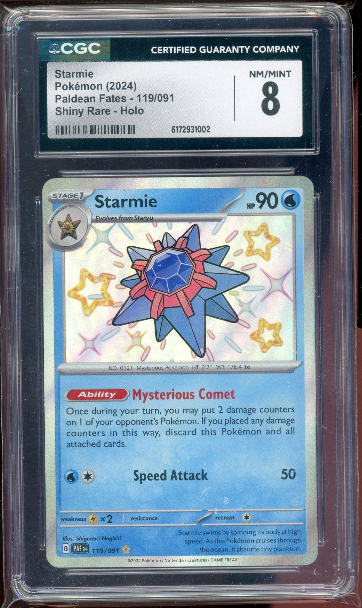 CGC 8 SHINY STARMIE