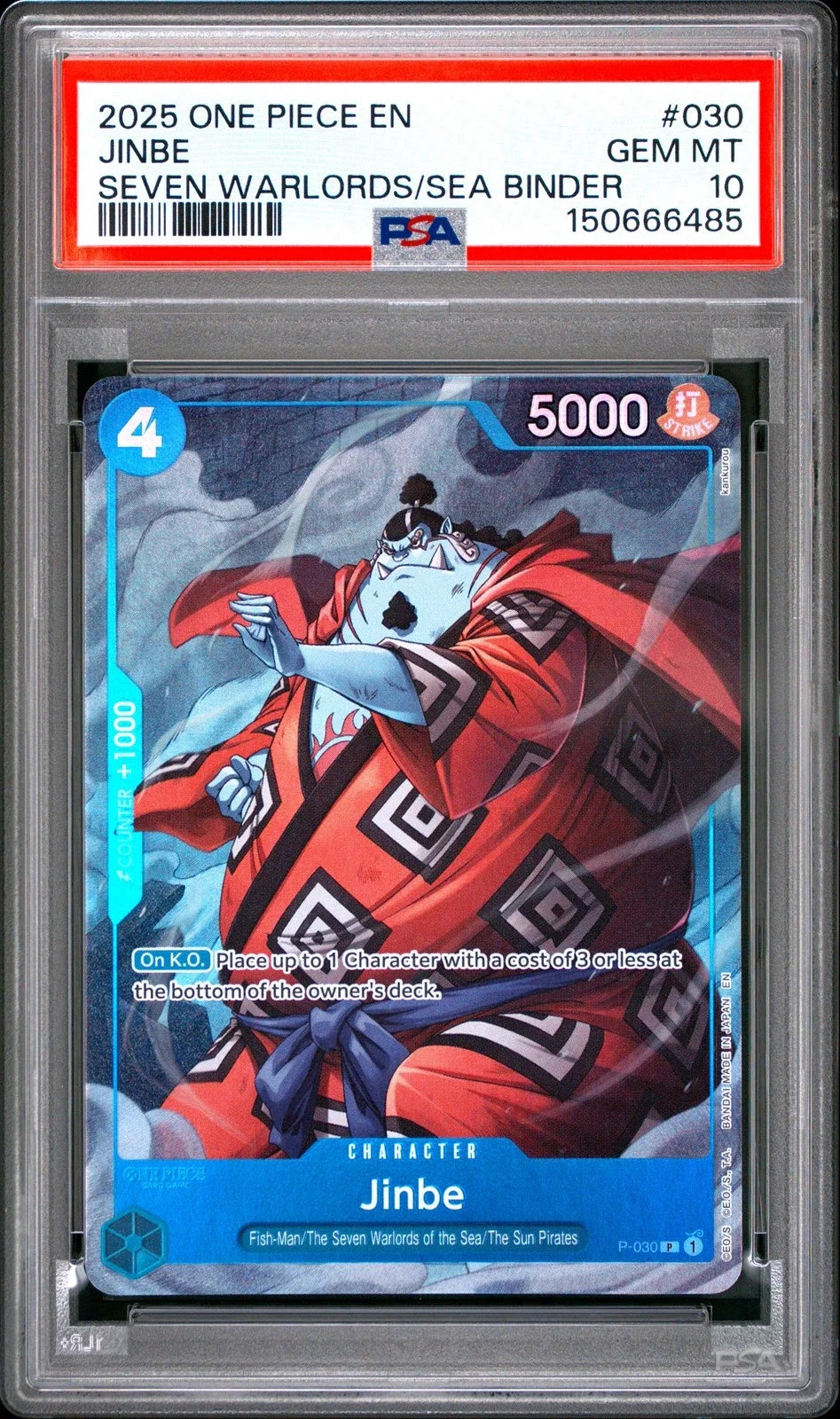 PSA 10 JINBE SEVEN WARLORDS OF THE SEA