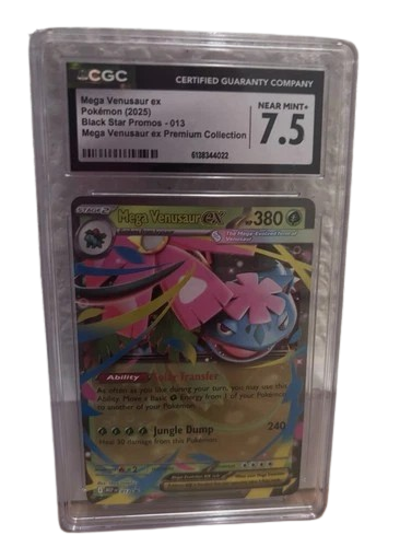 CGC 7.5 MEGA VENUSAUR BLACK STAR PROMOS