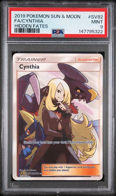 PSA 9 CYNTHIA HIDDEN FATES