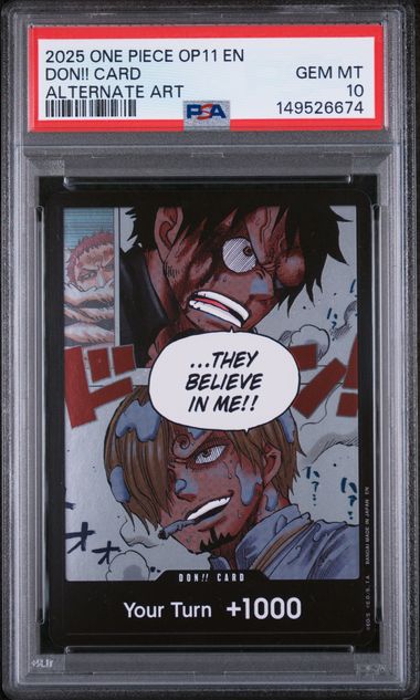 PSA 10 OP11-A FIST OF DIVINE SPEED DON!! CARD ALTERNATE ART