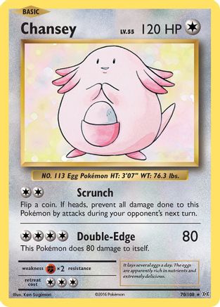 Chansey (70/108) - XY  Evolutions Reverse Holofoil