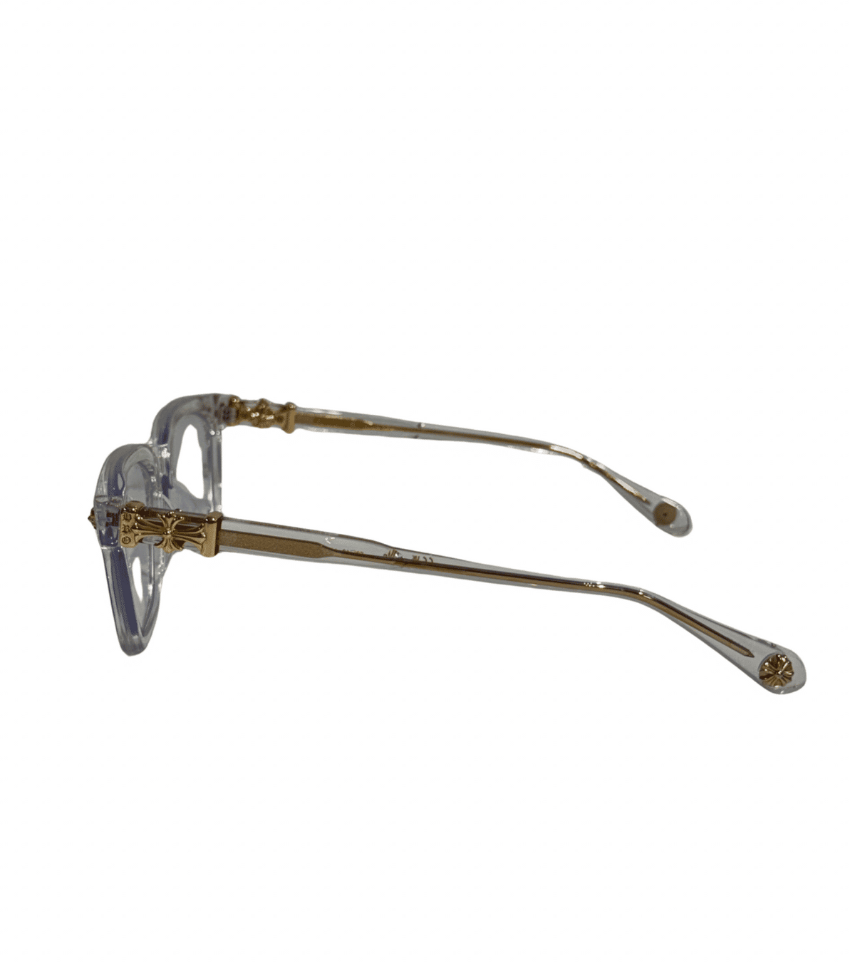 Chrome Hearts Cox Ucker Clear/Gold Glasses - Pre-Owned