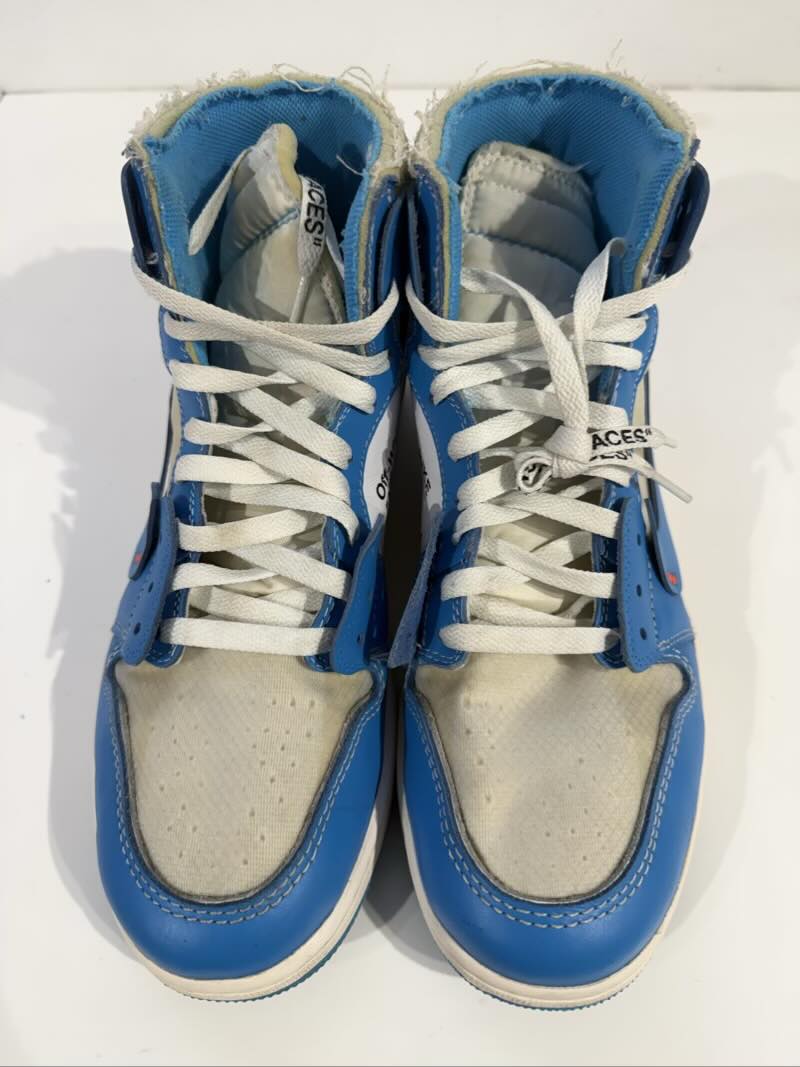 Jordan 1 Retro High Off-White University Blue - Pre-Owned Size 10.5 (No original box)