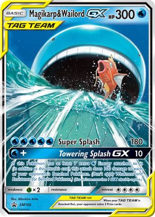 Magikarp & Wailord GX (SM166/248) - SM Promos Holofoil