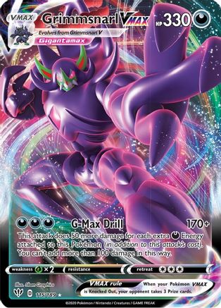Grimmsnarl VMAX (115/189) - SWSH03 Darkness Ablaze Holofoil