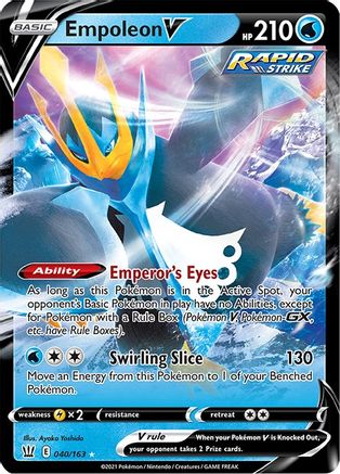 Empoleon V (40/163) - SWSH05 Battle Styles Holofoil