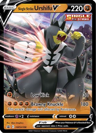Single Strike Urshifu V (SWSH106/307) - SWSH Sword & Shield Promo Cards Holofoil