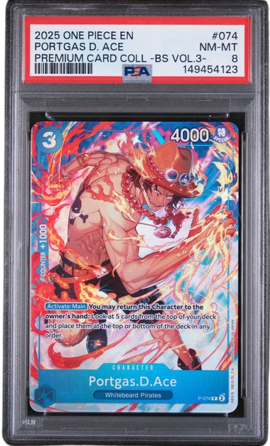 PSA 8 PORTGAS D. ACE BEST SELECTION VOL.3
