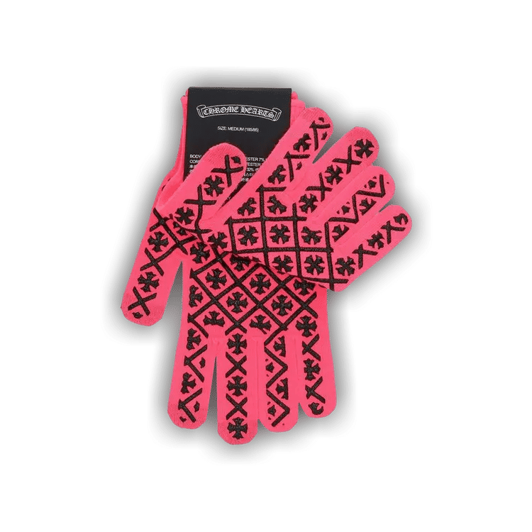Chrome Hearts Checkmate Work Gloves Pink