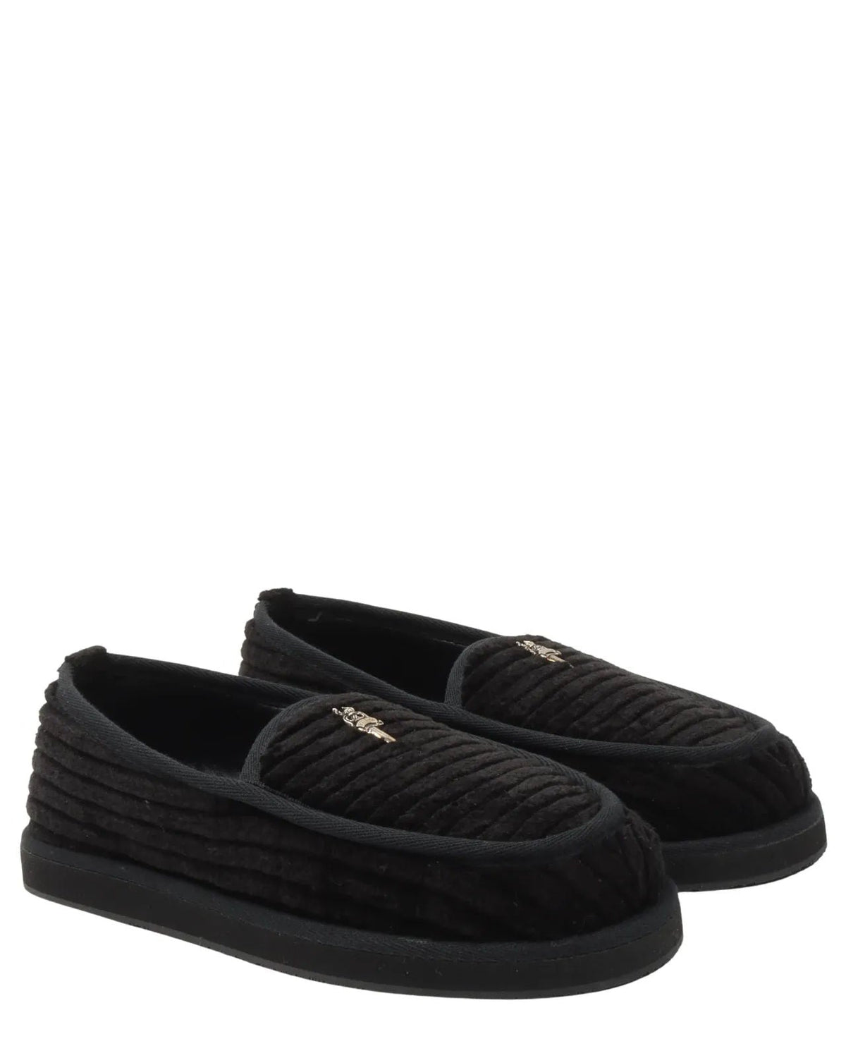 Chrome Hearts Dagger Corduroy Loafers Black