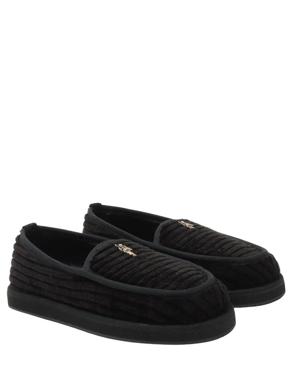 Chrome Hearts Dagger Corduroy Loafers Black
