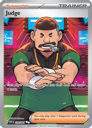 Judge (228/091) - SV Paldean Fates Holofoil