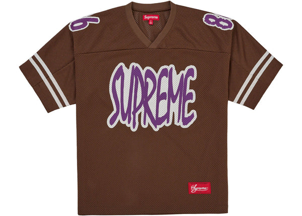 Supreme Reflective Football Jersey Brown