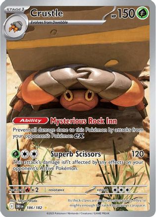 Crustle (186/182) - SV10 Destined Rivals Holofoil
