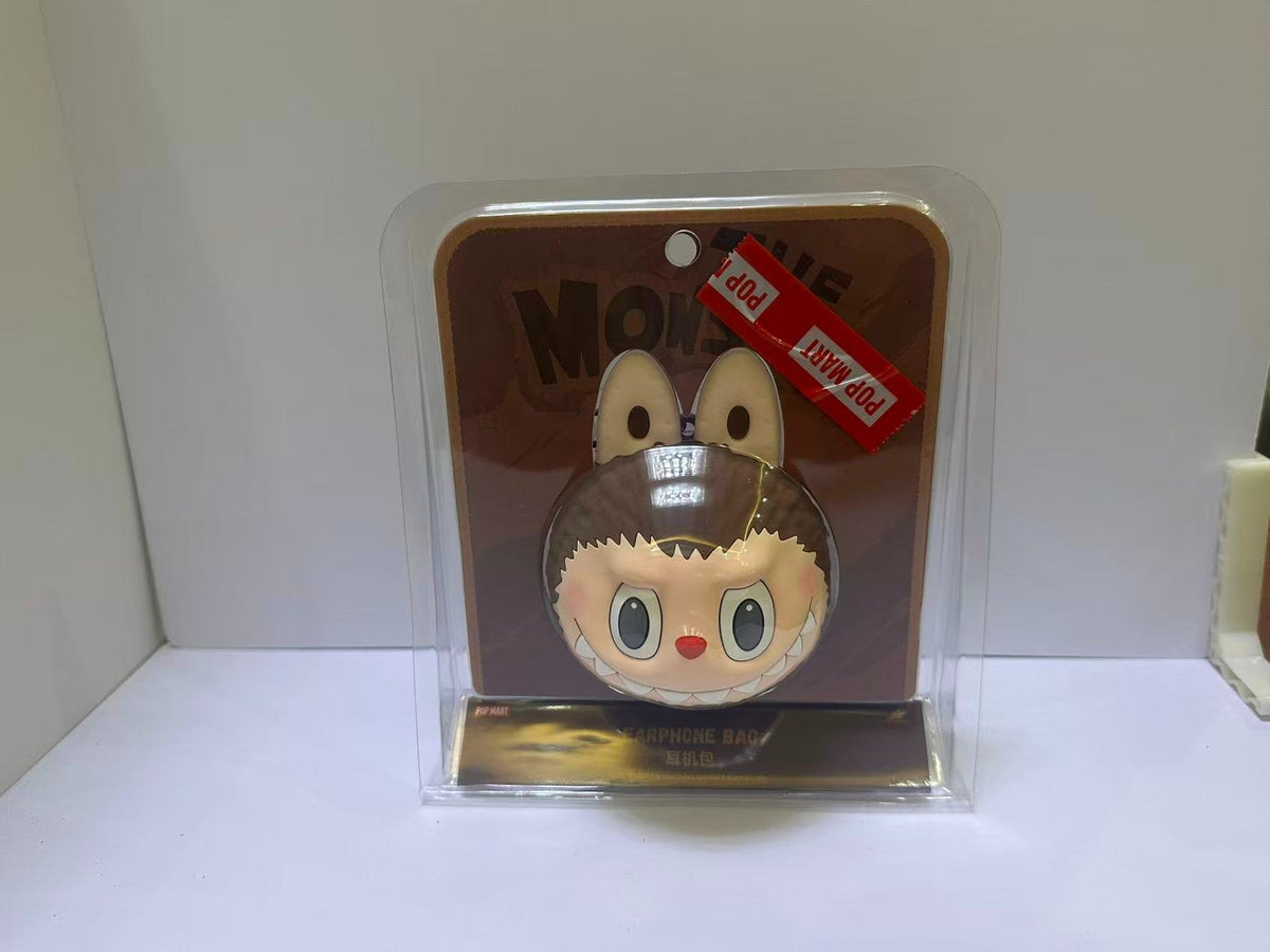 LABUBU Originals-Brown Silicone Earphone Bag  by POP MART