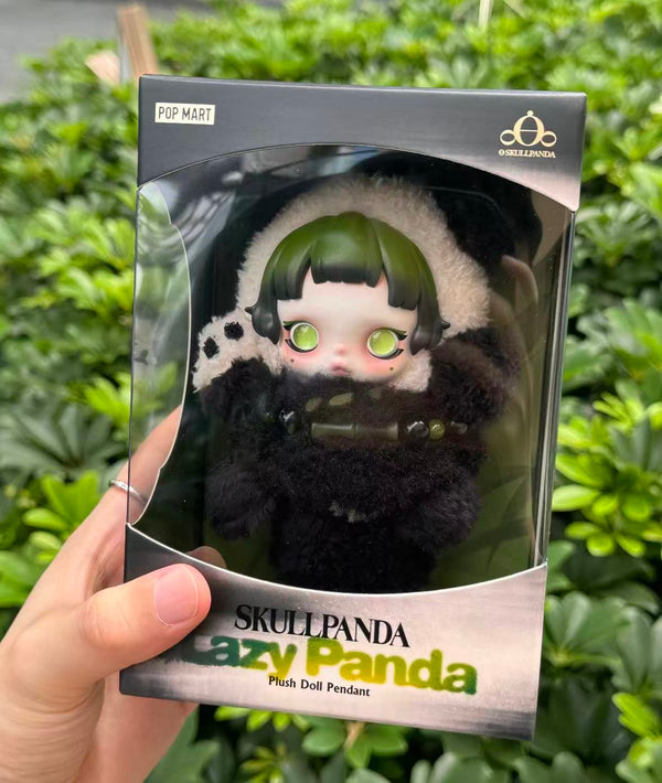 SKULLPANDA Lazy Panda Plush Doll Pendant by POP MART