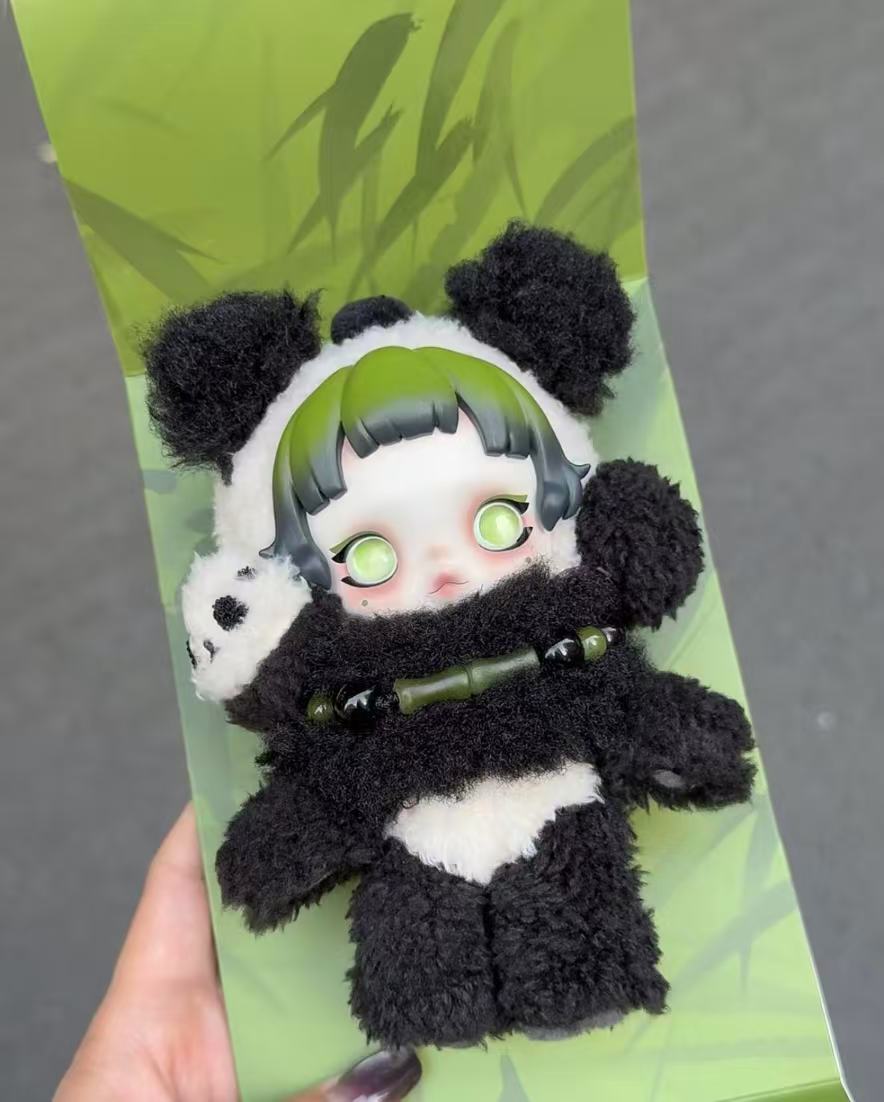 SKULLPANDA Lazy Panda Plush Doll Pendant by POP MART