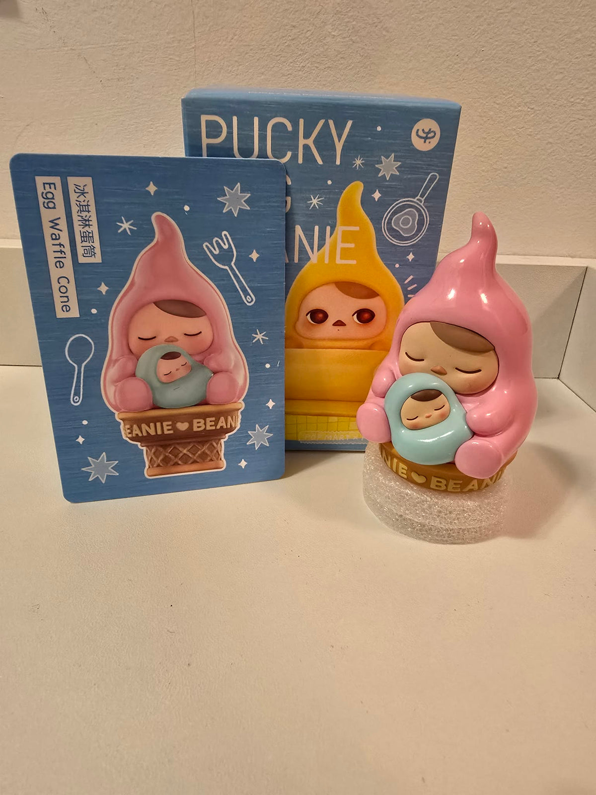 Egg Waffle Cone - Pucky Egg Beanie Series by POP MART