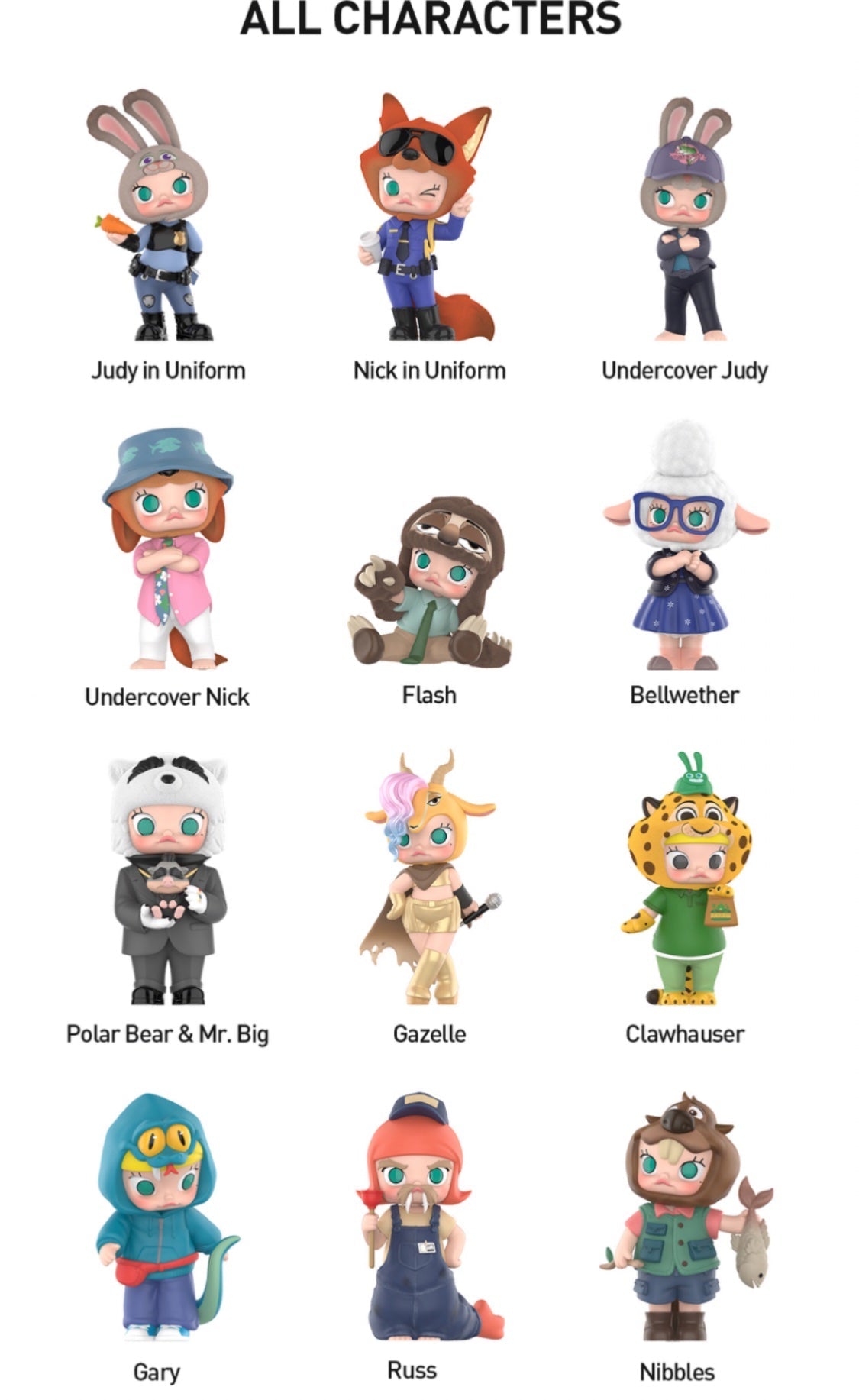 Molly x Zootopia Co-branded series blind box - Pop Mart