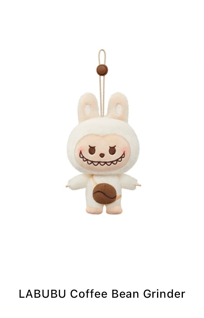 Labubu Coffee Bean Grinder - Popbean Coffee Factory Series Plush Pendant - Pop Mart