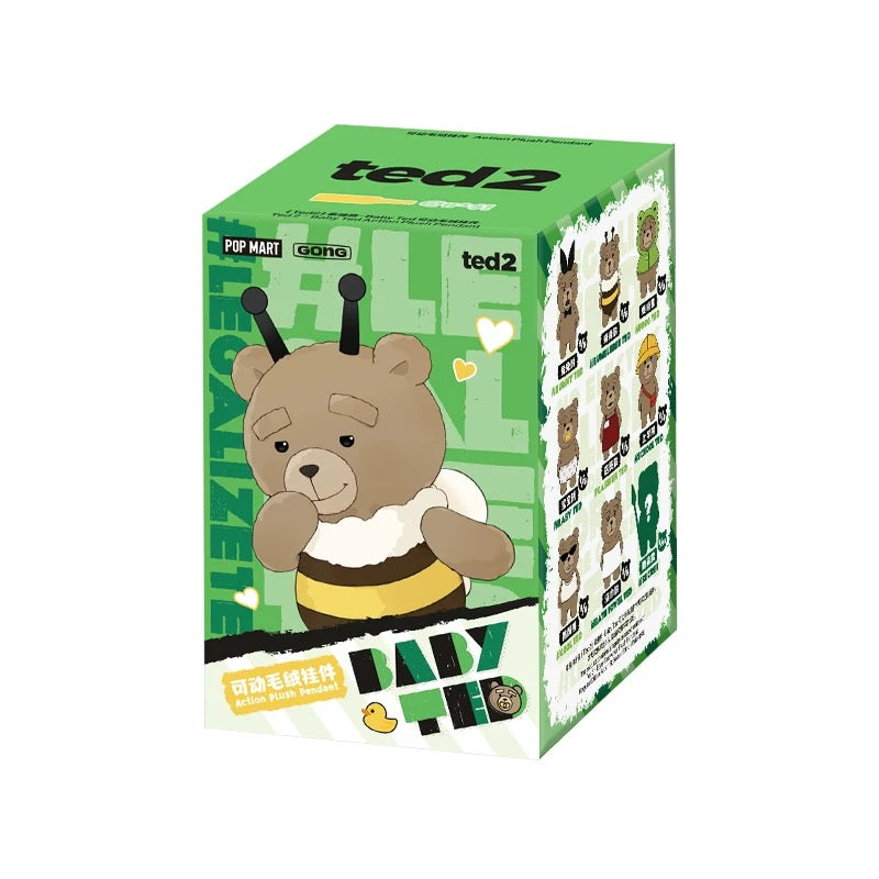 Ted 2 Baby Ted Movable Plush Keychain Series Blind Box by POP MART