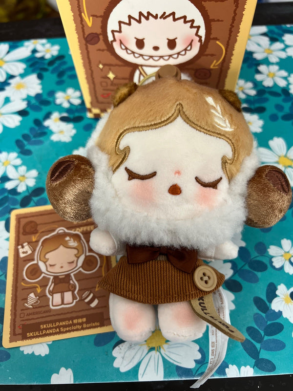 Skullpanda Specialty Barista - POP BEAN Coffee Factory Series Plush Pendant - POP MART