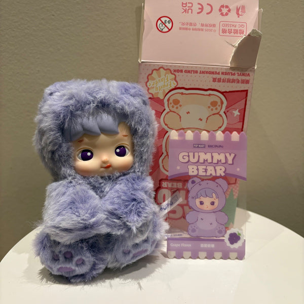 Grape Flavor - Hacipupu Gummy Bear Series-Vinyl Plush Pendant by POP MART