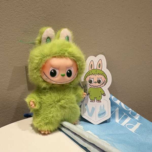 V (Green) - The Monsters Labubu Pin for Love N-Z Plush by Pop Mart