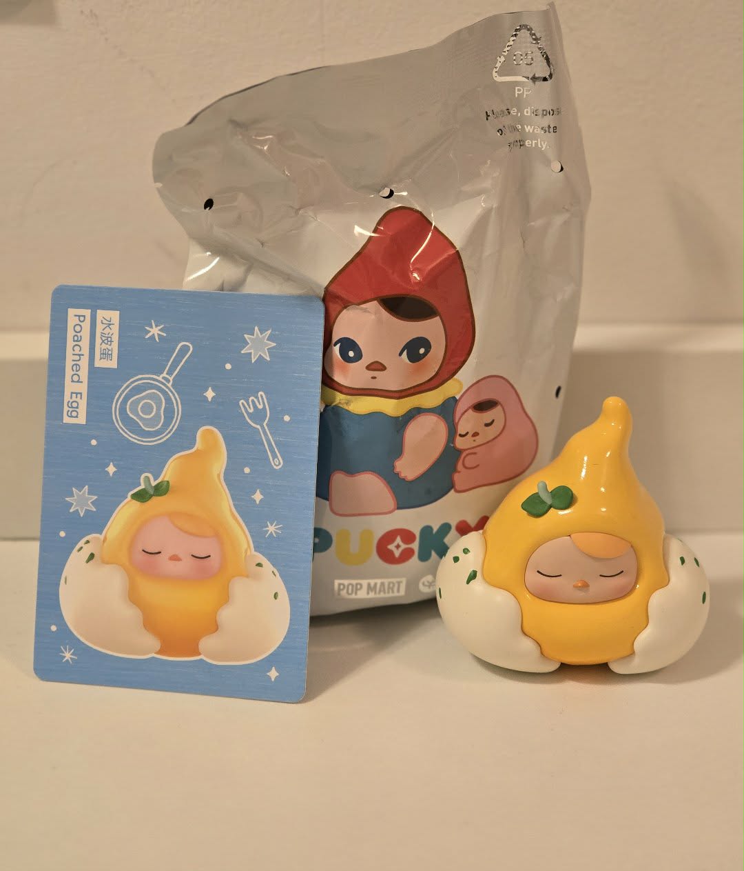 Poached Egg - Pucky Egg Beanie Series by POP MART