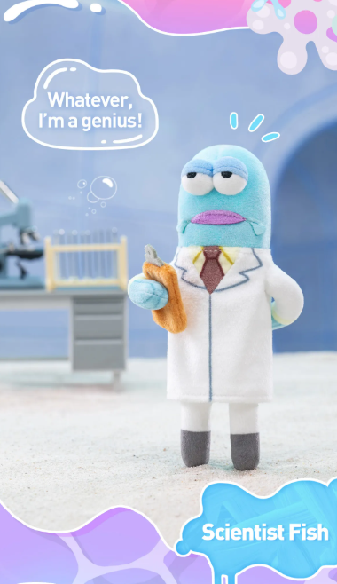 Residents of Bikini Bottom-Whimsical Blind Box Series 2 Plush by POP MART
