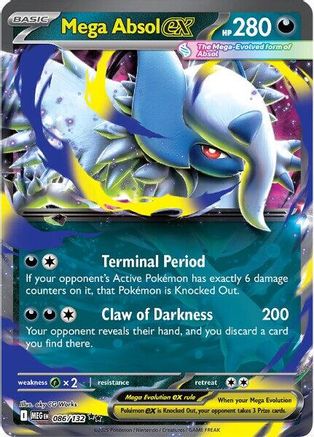 Mega Absol ex (86/132) - ME01 Mega Evolution Holofoil
