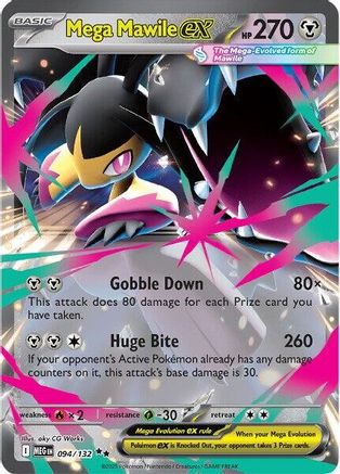Mega Mawile ex (94/132) - ME01 Mega Evolution Holofoil