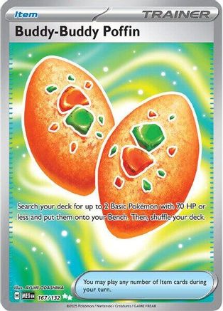 Buddy-Buddy Poffin (167) - ME01 Mega Evolution Holofoil