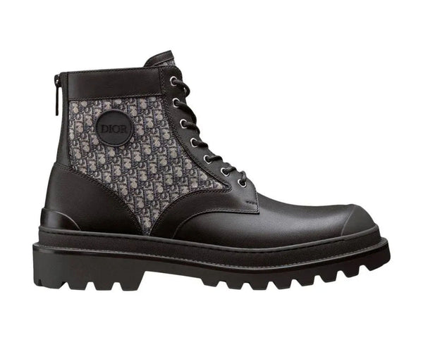 Dior Explorer Ankle Boot Oblique Jacquard Black - Pre-Owned Size 9 (No original box)