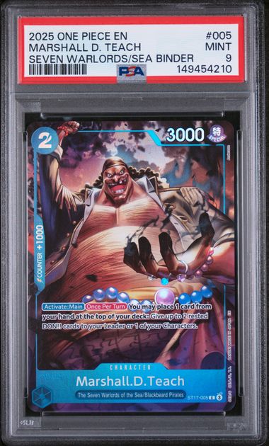 PSA 9 MARSHALL D. TEACH