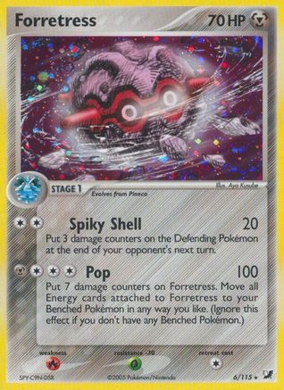 Forretress (6/115) - Unseen Forces Holofoil