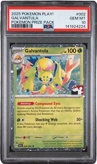 PSA 10 GALVANTULA PRIZE PACK SERIES
