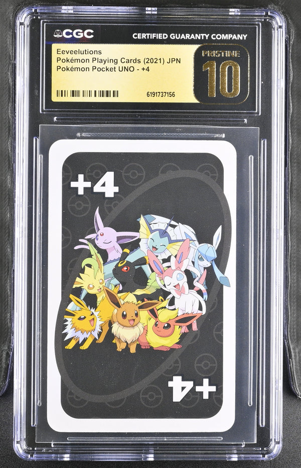 CGC PRISTINE 10 Eeveelutions Pokemon Pocket UNO #+4