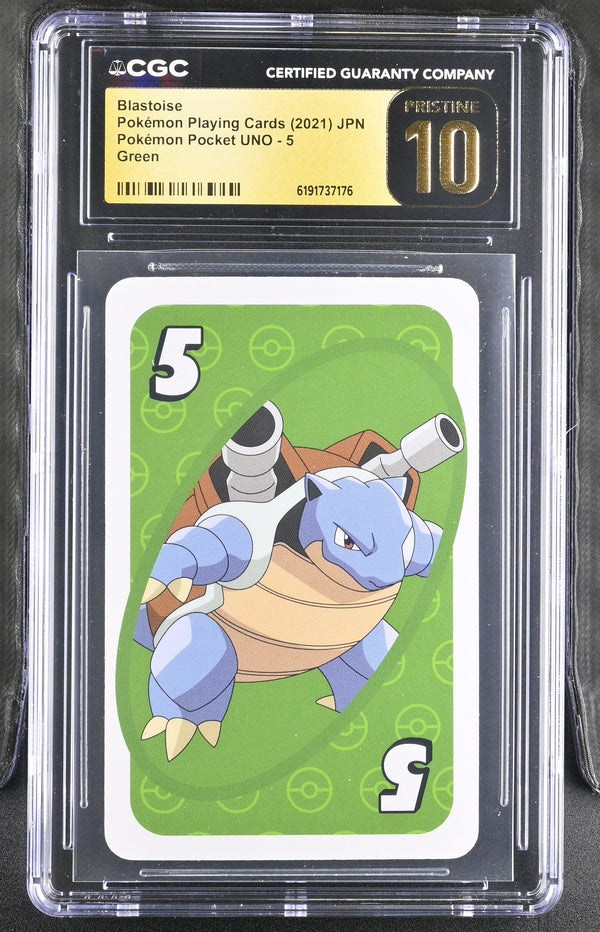 CGC PRISTINE 10 Blastoise #5 Pokemon Pocket UNO