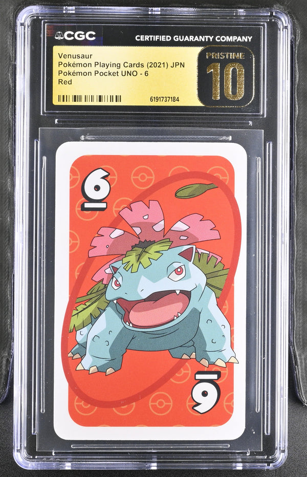 CGC PRSITINE 10 Venusaur #6 Pokemon Pocket UNO
