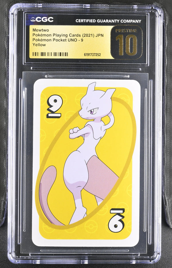 CGC PRISTINE 10 Mewtwo Pokemon Pocket Uno Yellow 9