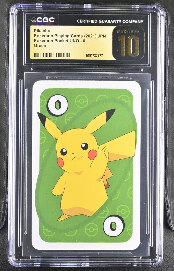 CGC PRISTINE 10 Pikachu #0 Pokemon Pocket UNO