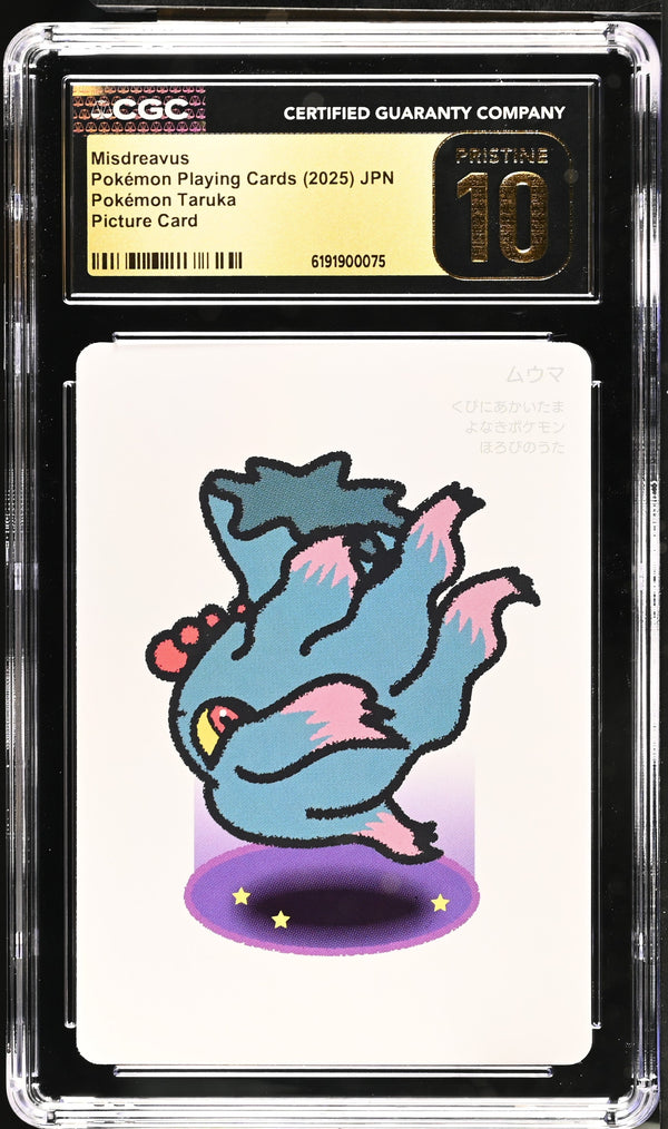 CGC PRISTINE 10 Misdreavus Pokémon Taruka