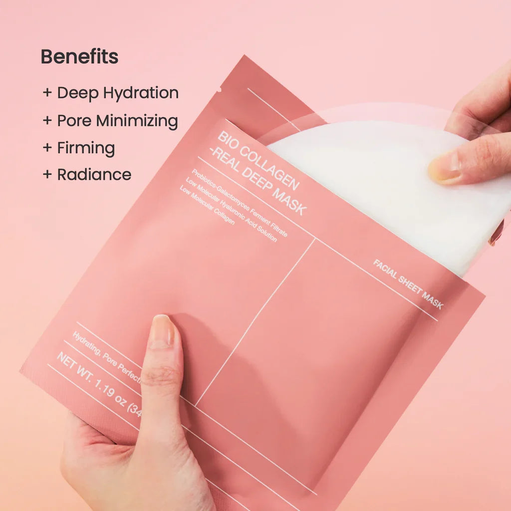 Biodance Bio-Collagen Real Deep Mask - Overnight Hydrogel Mask for Intense Hydration, Firming & Glow
