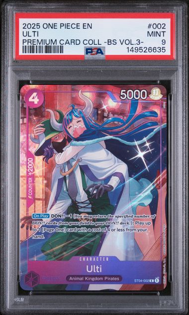 PSA 9 ULTI ONE PIECE PREMIUM CARD COLLECTION -BEST SELECTION VOL.3