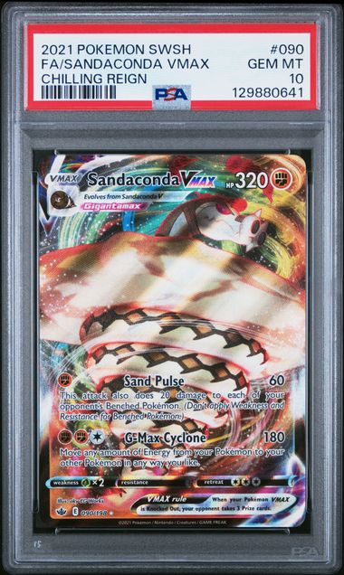 PSA 10 FA/SANDACONDA VMAX CHILLING REIGN